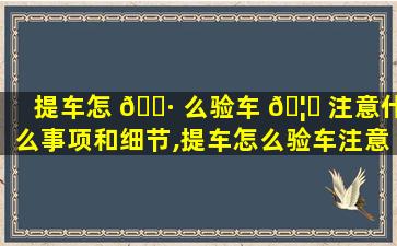 提车怎 🌷 么验车 🦟 注意什么事项和细节,提车怎么验车注意什么事项和细节问题
